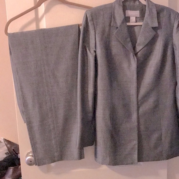 LIZ CLAIBORNE Collection/ 2 pc Pant Suit size 10 Jacket / size 10 Pants/lined. - Picture 3 of 7